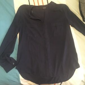 Navy Blue Dress Shirt